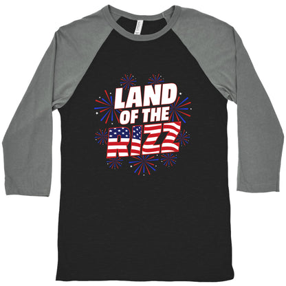 Land of the Rizz Baseball Tee
