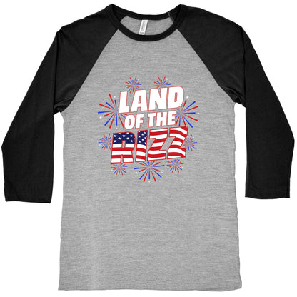 Land of the Rizz Baseball Tee