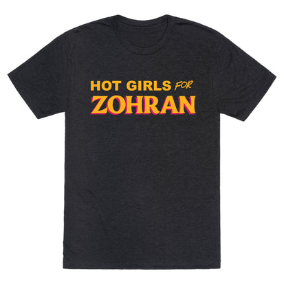 Hot Girls For Zohran Unisex Triblend Tee