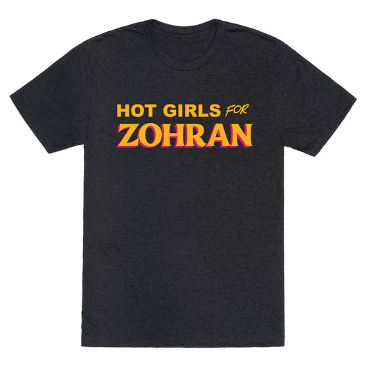 Hot Girls For Zohran Unisex Triblend Tee