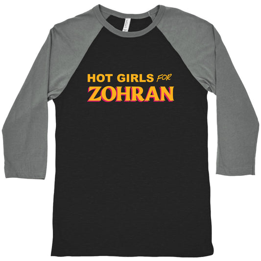 Hot Girls For Zohran Baseball Tee