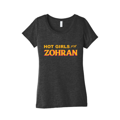 Hot Girls For Zohran Womens Triblend Tee