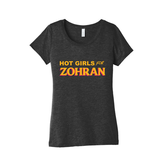 Hot Girls For Zohran Womens Triblend Tee