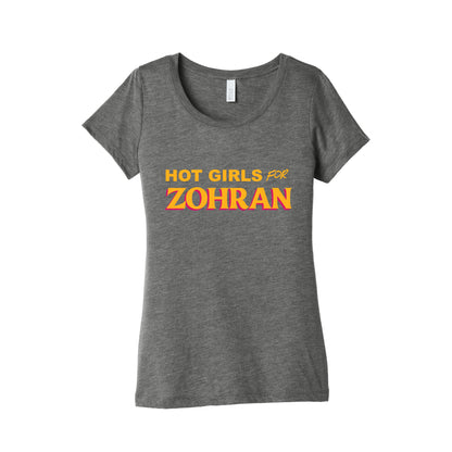 Hot Girls For Zohran Womens Triblend Tee