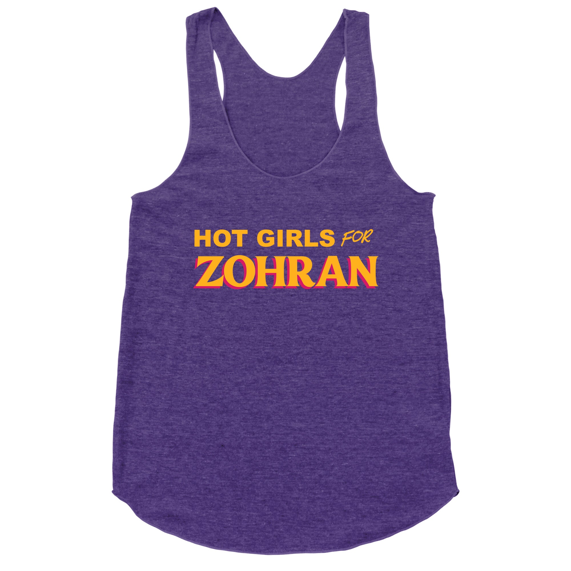 Hot Girls For Zohran Racerback Tank