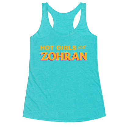 Hot Girls For Zohran Racerback Tank