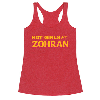 Hot Girls For Zohran Racerback Tank