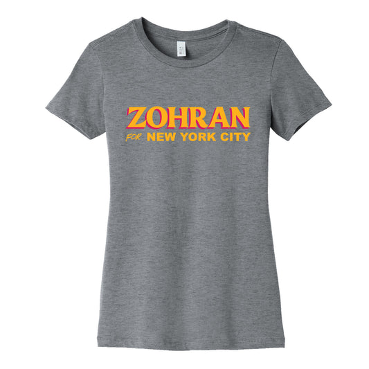 Zohran for New York City Womens Cotton Tee