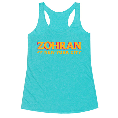 Zohran for New York City Racerback Tank