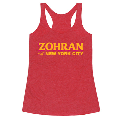 Zohran for New York City Racerback Tank
