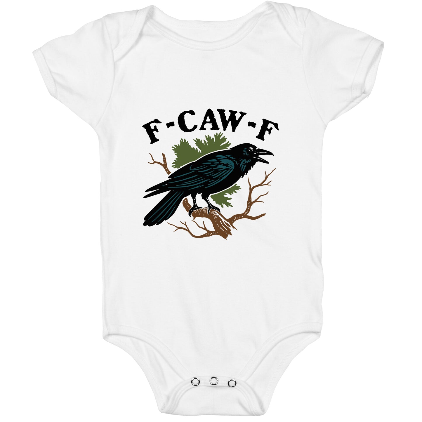 F Caw F Baby One-Piece