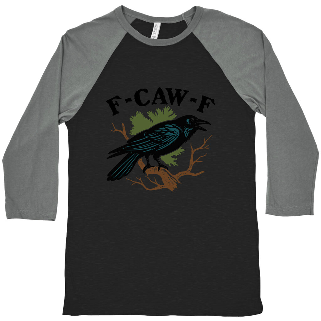 F Caw F Baseball Tee