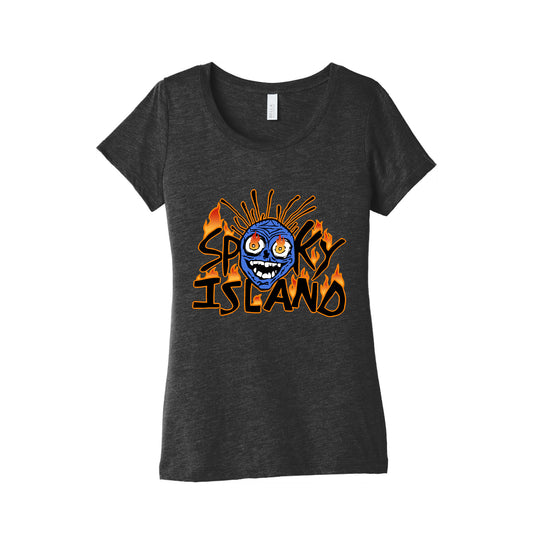 Spooky Island Womens Triblend Tee