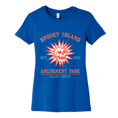 Spooky Island Retro Womens Cotton Tee