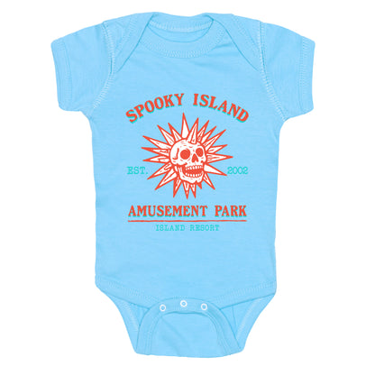 Spooky Island Retro Baby One-Piece