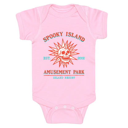 Spooky Island Retro Baby One-Piece