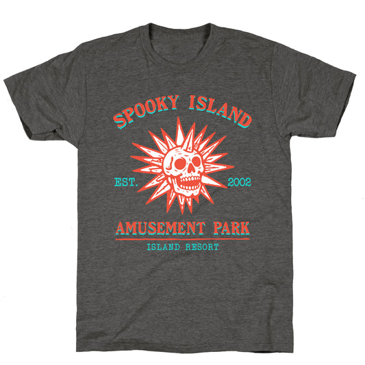Spooky Island Retro Unisex Triblend Tee