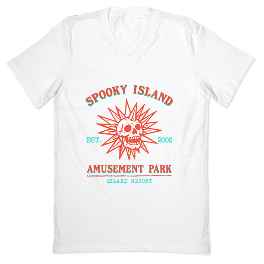 Spooky Island Retro V-Neck