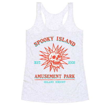Spooky Island Retro Racerback Tank