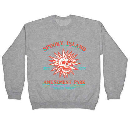 Spooky Island Retro Crewneck Sweatshirt