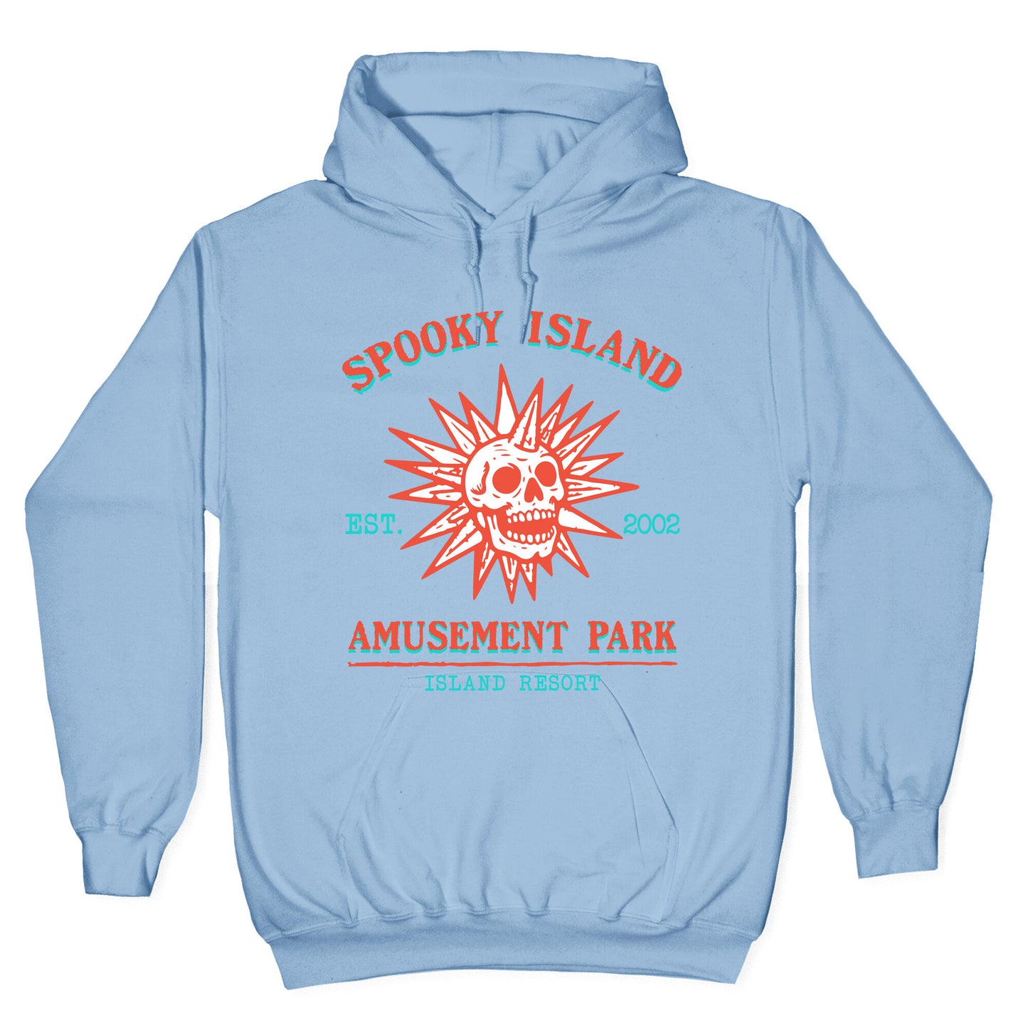 Spooky Island Retro Hoodie