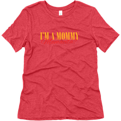 Mamacita Mom of a Human Womens Relaxed Fit Triblend Tee