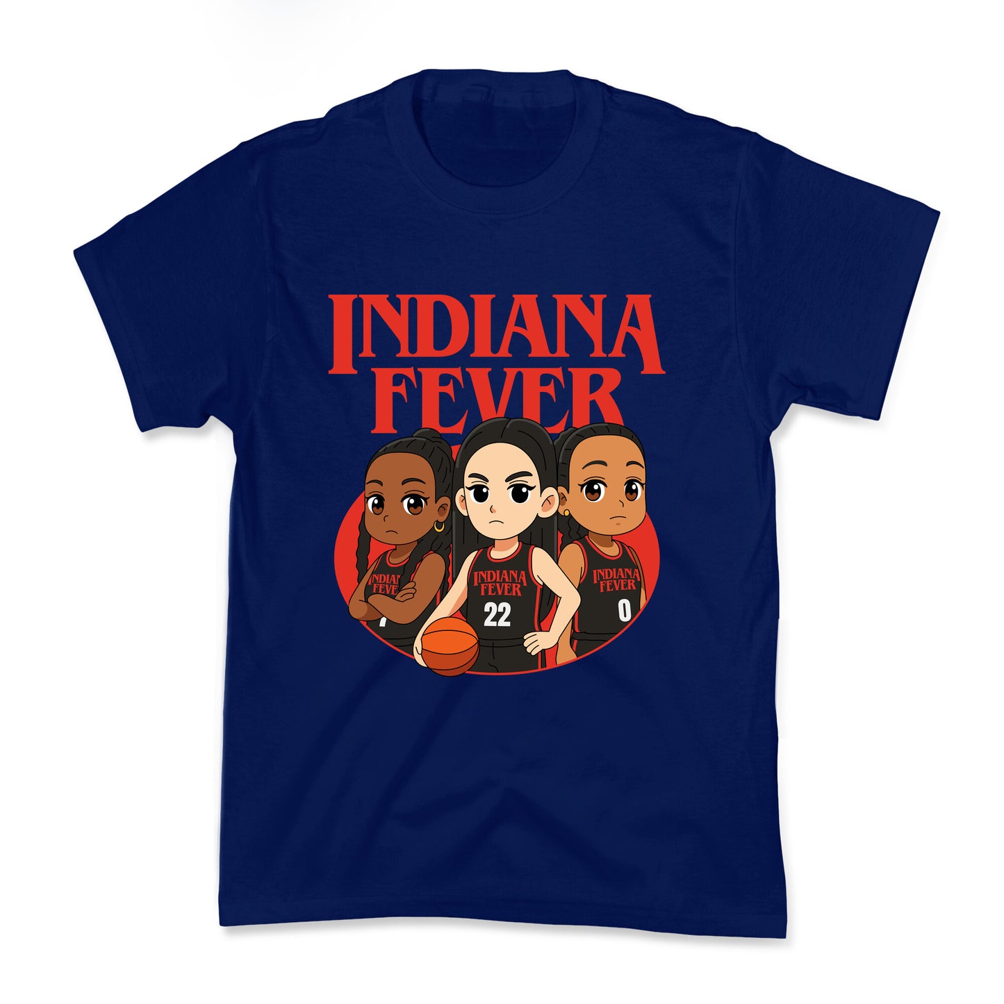 Indiana Fever Stranger Things Kids Tee