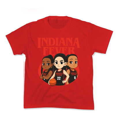 Indiana Fever Stranger Things Kids Tee