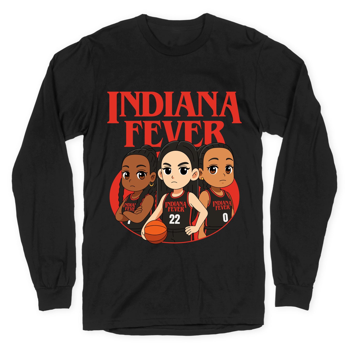 Indiana Fever Stranger Things Longsleeve Tee