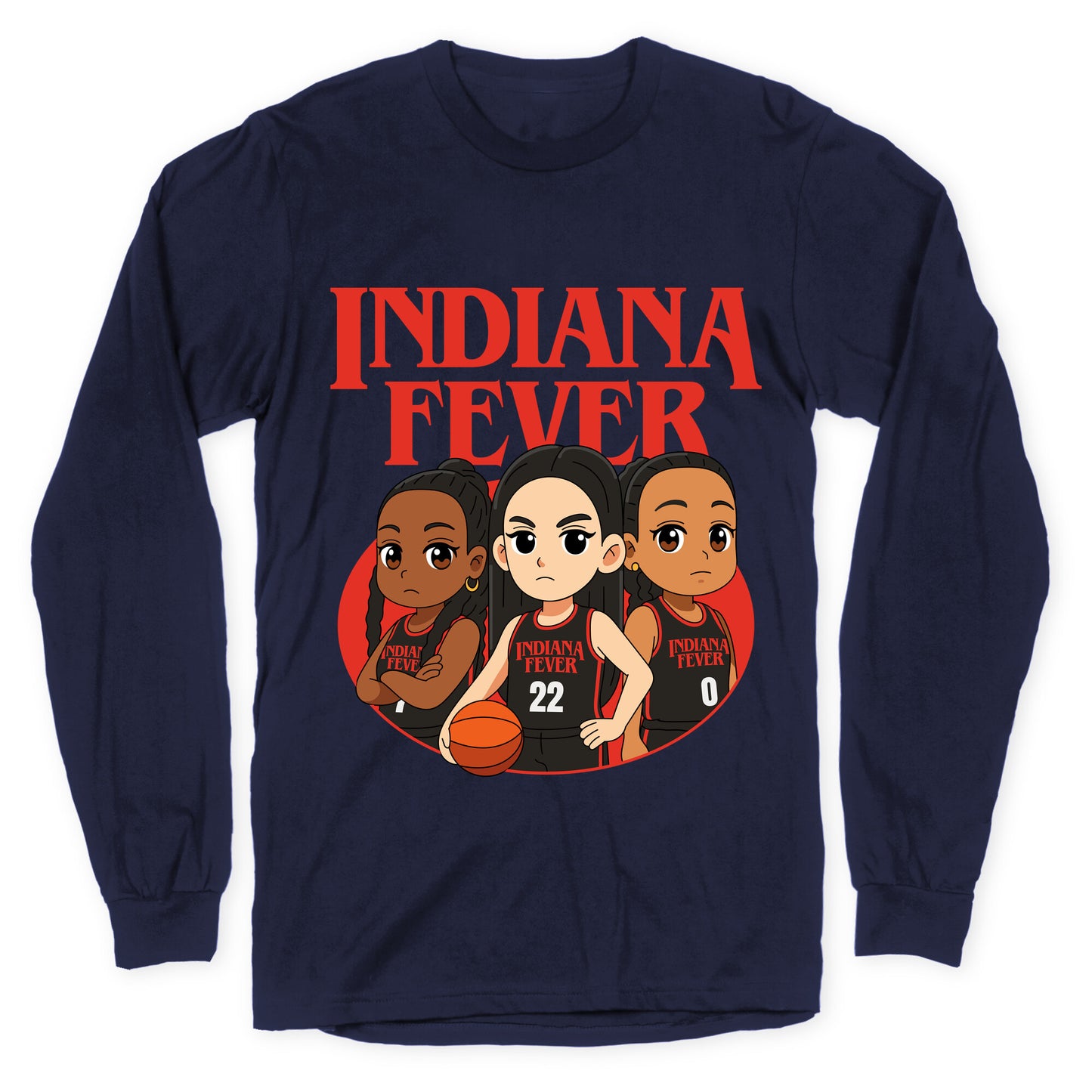 Indiana Fever Stranger Things Longsleeve Tee