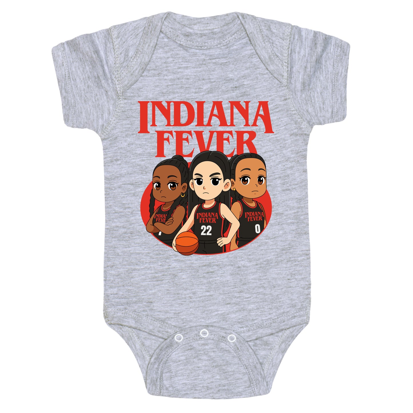 Indiana Fever Stranger Things Baby One-Piece