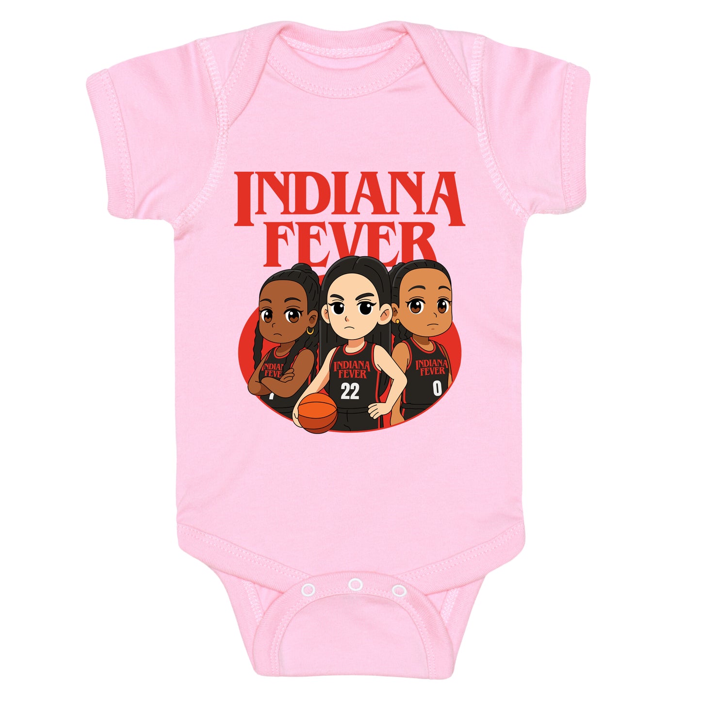 Indiana Fever Stranger Things Baby One-Piece