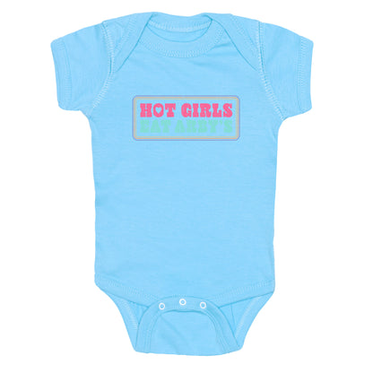 Hot Girls Eat Arbys Colorful Baby One-Piece