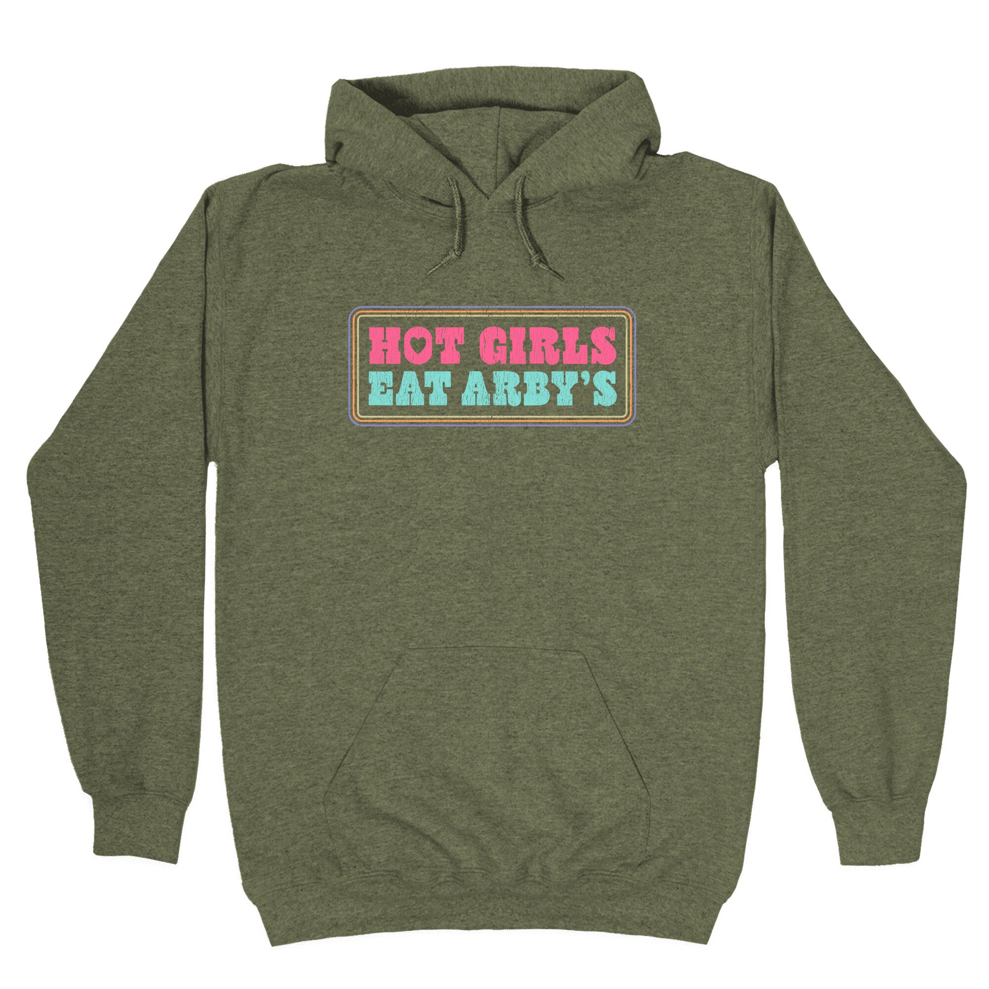 Hot Girls Eat Arbys Colorful Hoodie