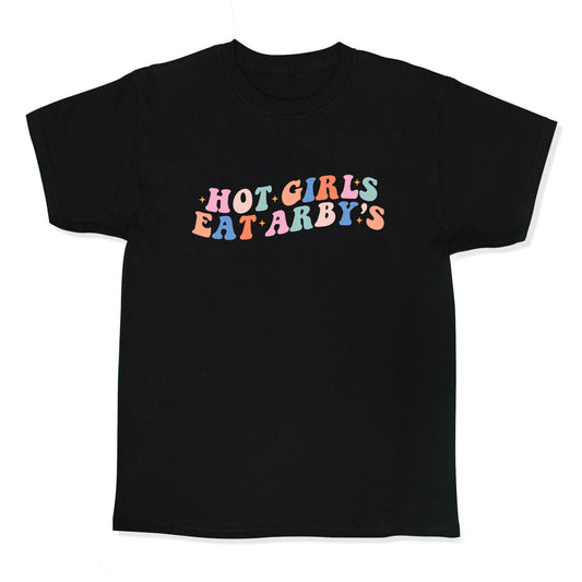 Hot Girls Eat Arbys Retro Kids Tee
