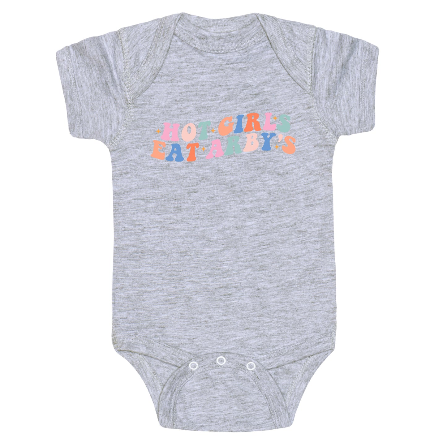Hot Girls Eat Arbys Retro Baby One-Piece