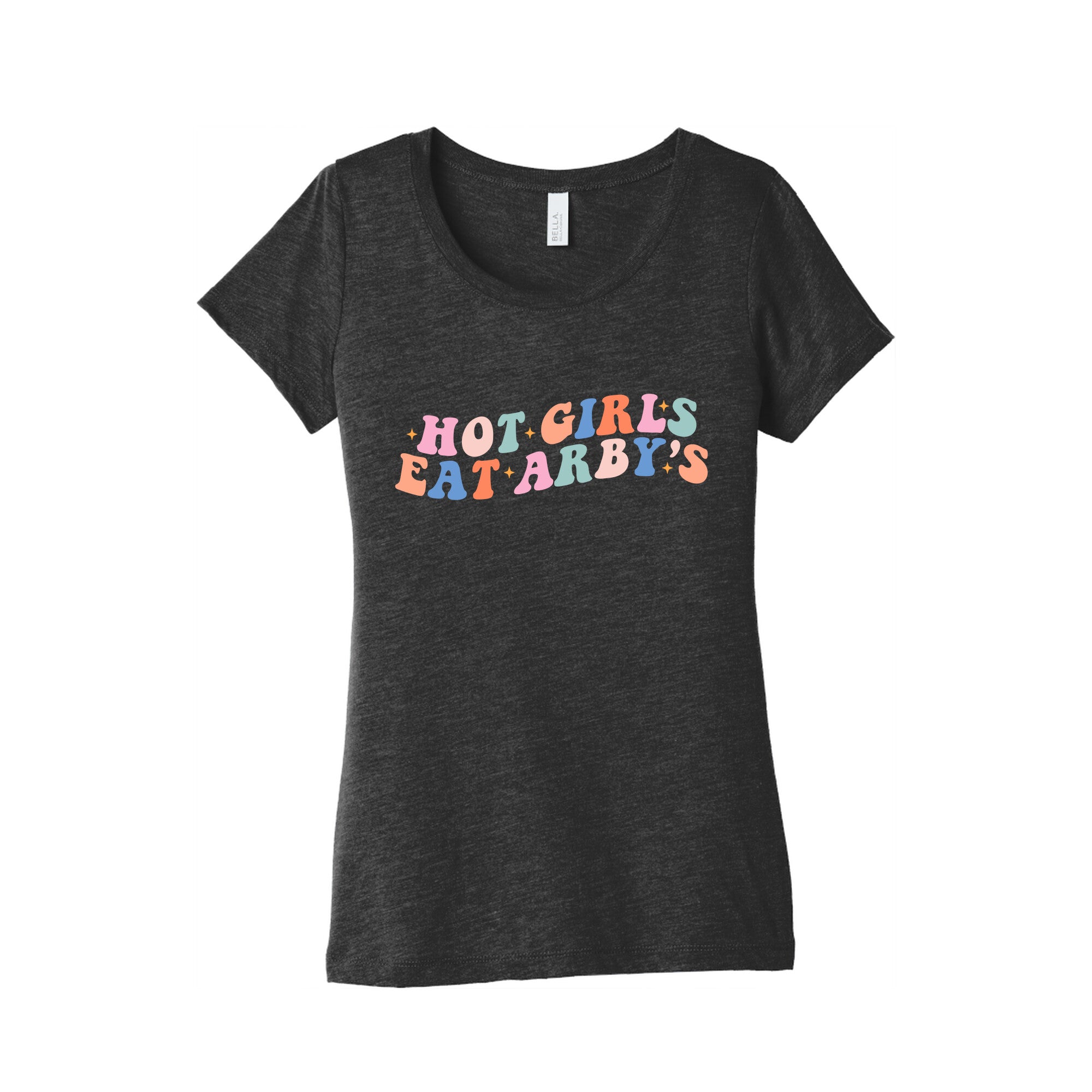 Hot Girls Eat Arbys Retro Womens Triblend Tee