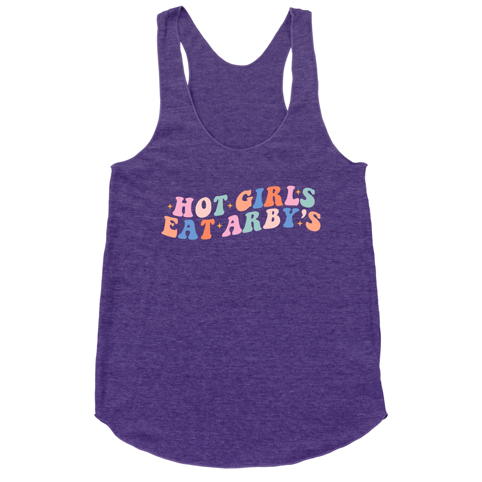 Hot Girls Eat Arbys Retro Racerback Tank