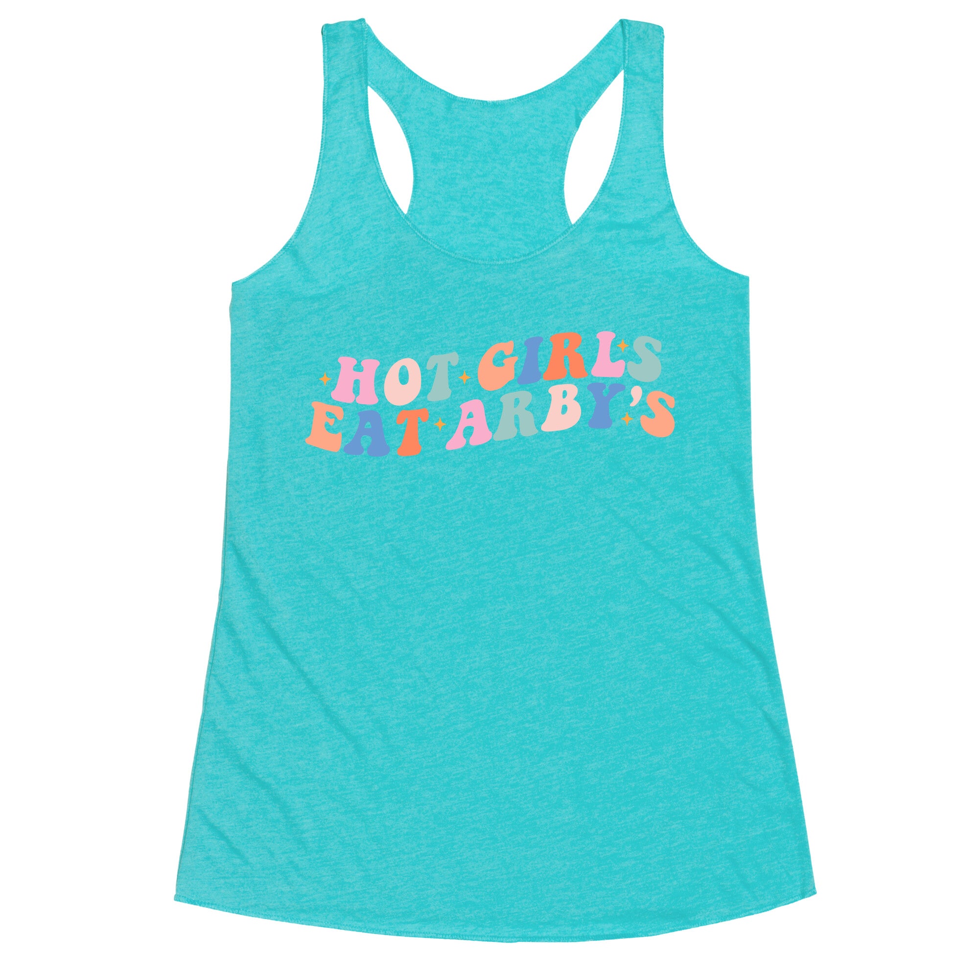 Hot Girls Eat Arbys Retro Racerback Tank