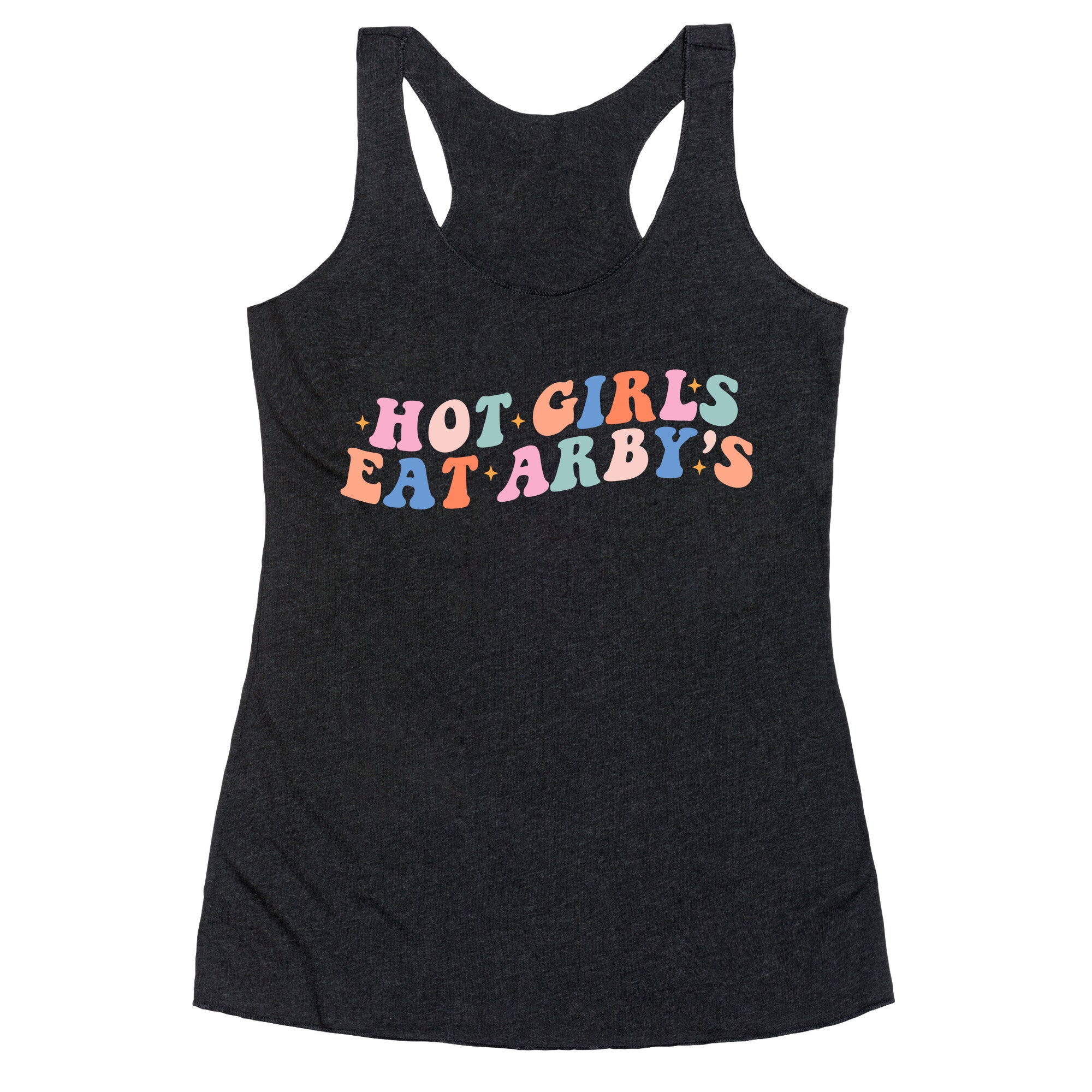 Hot Girls Eat Arbys Retro Racerback Tank