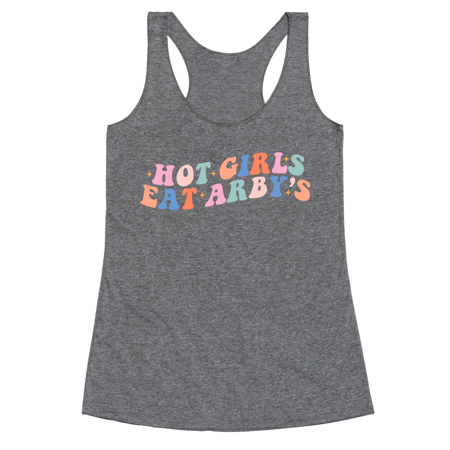 Hot Girls Eat Arbys Retro Racerback Tank