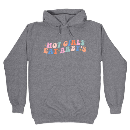 Hot Girls Eat Arbys Retro Hoodie