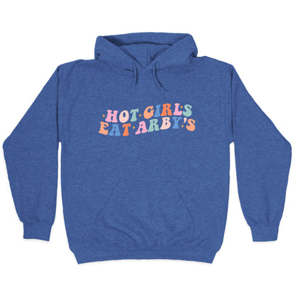 Hot Girls Eat Arbys Retro Hoodie