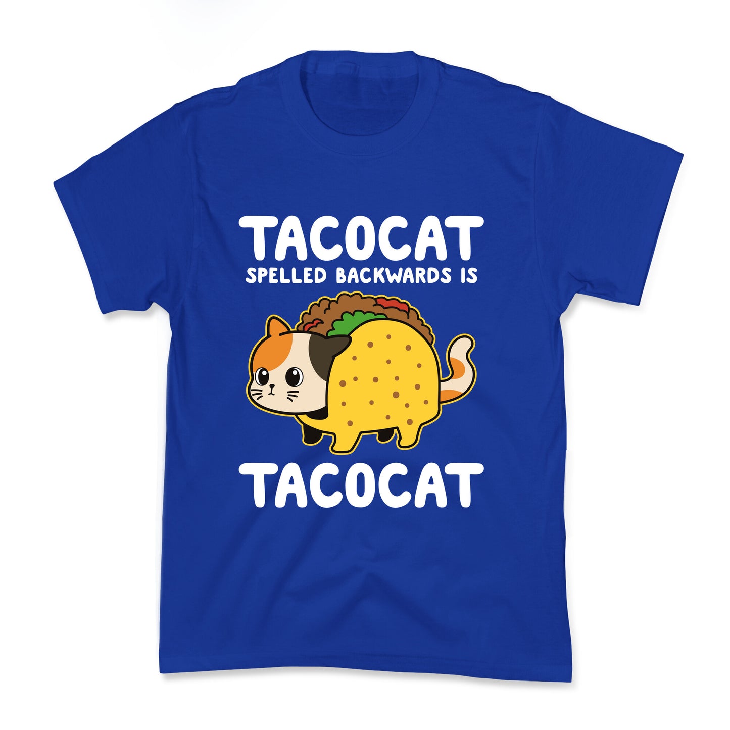 Tacocat Spelled Backwards Kids Tee