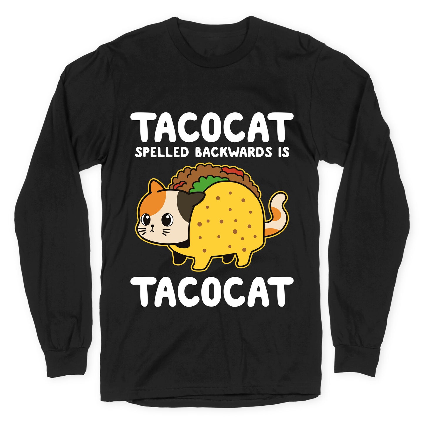 Tacocat Spelled Backwards Longsleeve Tee