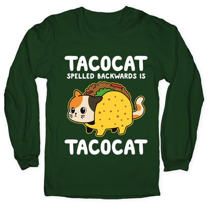 Tacocat Spelled Backwards Longsleeve Tee