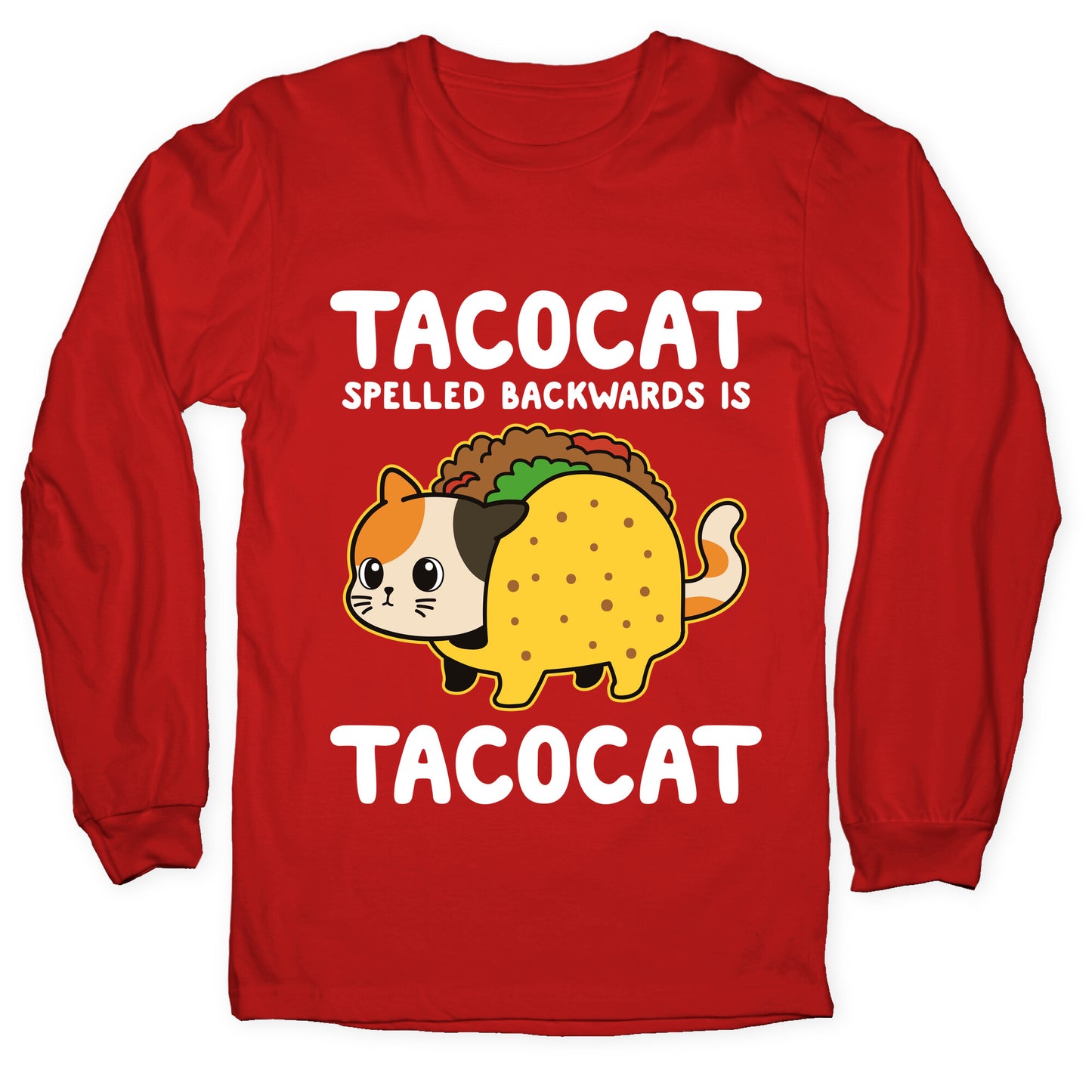Tacocat Spelled Backwards Longsleeve Tee