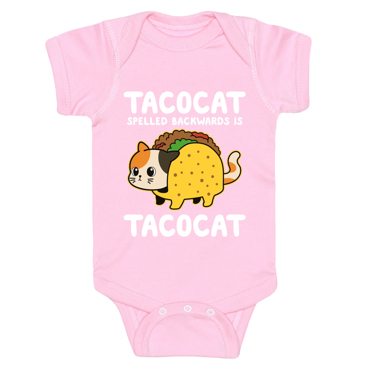 Tacocat Spelled Backwards Baby One-Piece