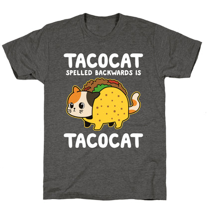 Tacocat Spelled Backwards Unisex Triblend Tee