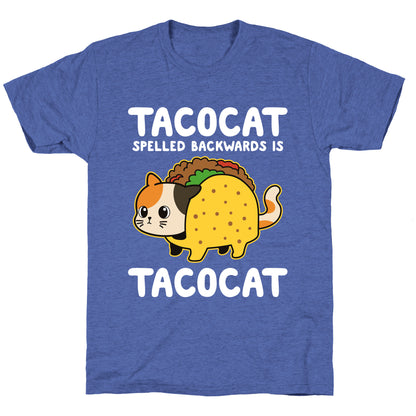 Tacocat Spelled Backwards Unisex Triblend Tee